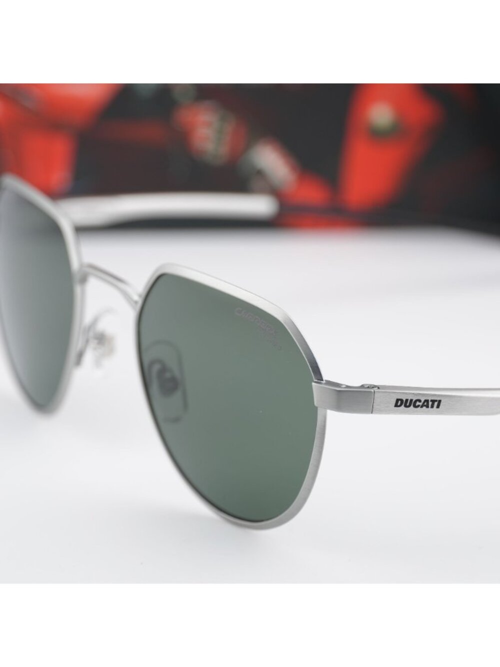 Carrera Ducati CARDUC 036/S 0CTL UC Geometric Sunglasses - Palladium / Grey - Picture 3 of 11